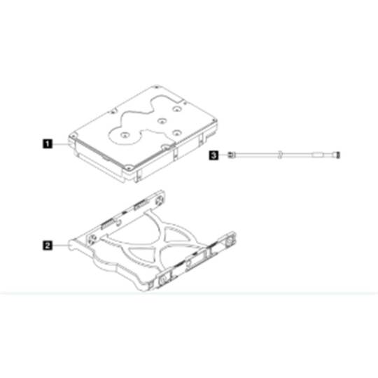 LENOVO THINKSYSTEM 4XB7A77446 ST50ST45 SERIES 3.5 2TB 7.2K SATA6GB NON-HOT SWAP 512N HDD - 2