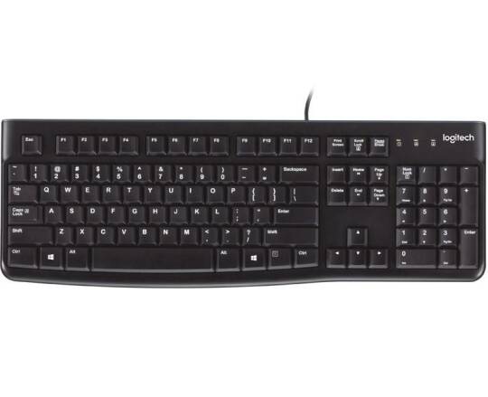 LOGITECH K120 Q USB KABLOLU KLAVYE SİYAH 920-002505 - 8