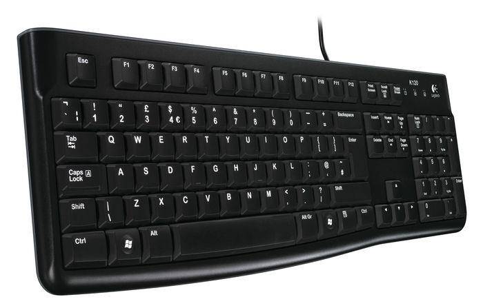 LOGITECH K120 Q USB KABLOLU KLAVYE SİYAH 920-002505 - 6