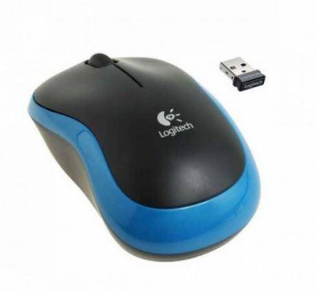 LOGITECH M185 KABLOSUZ USB MOUSE MAVİ 910-002236 - 1