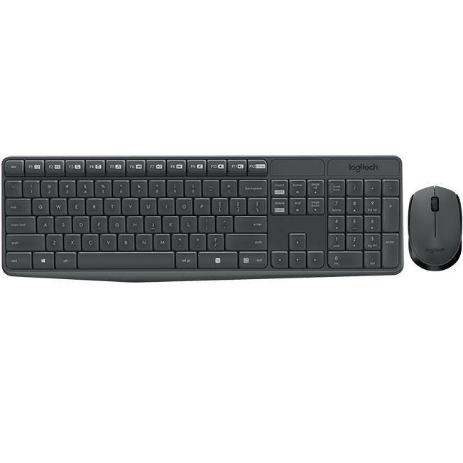 LOGITECH MK235 Q TR KABLOSUZ KLAVYE MOUSE SET GRİ 920-007925 - 2