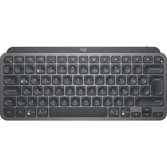 LOGITECH MX KEYS MINI MINIMALIST KABLOSUZ BLUETOOTH AYDINLATMALI Q TR KLAVYE SİYAH 920-010504 - 8