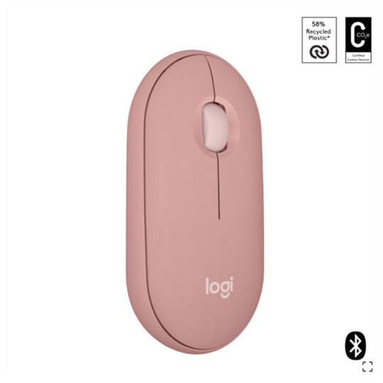 LOGITECH PEBBLE 2 M350S KABLOSUZ BLUETOOTH SESSİZ OPTİK MOUSE PEMBE 910-007014 - 7