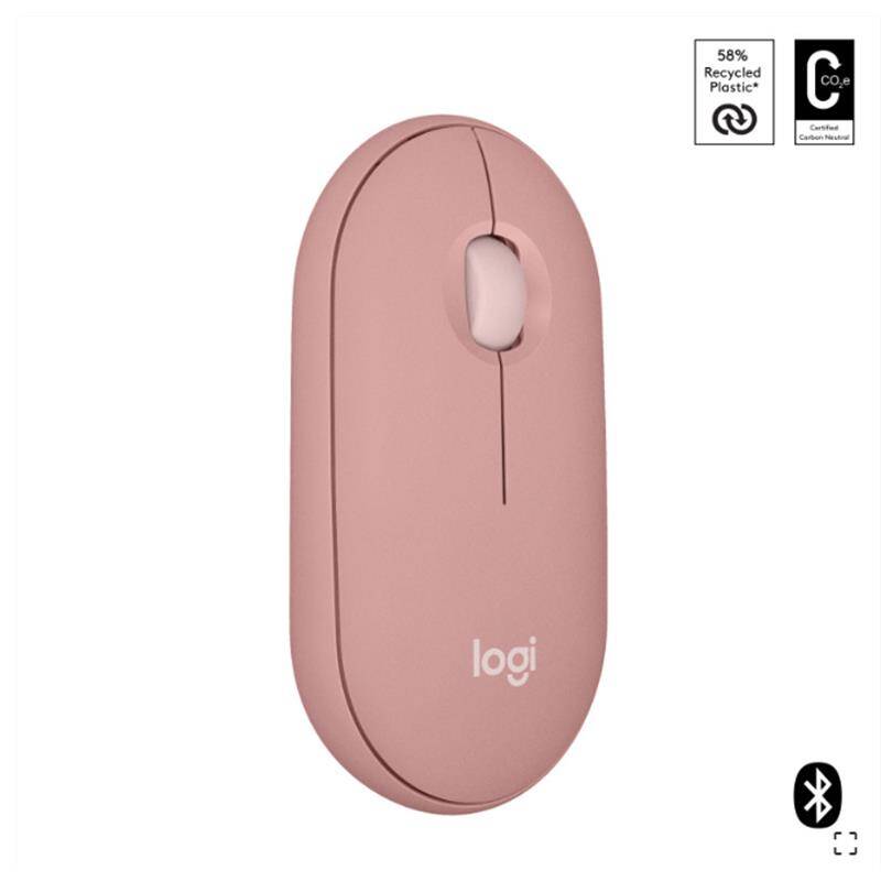 LOGITECH PEBBLE 2 M350S KABLOSUZ BLUETOOTH SESSİZ OPTİK MOUSE PEMBE 910-007014 - 5