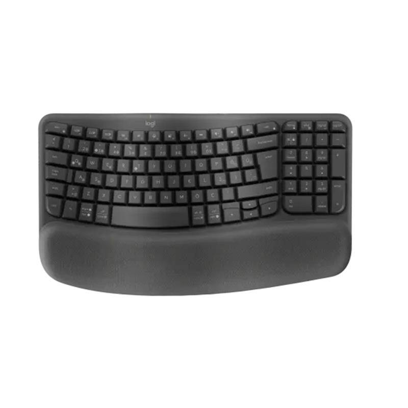 LOGITECH WAVE KEYS KABLOSUZ ERGONOMİK KLAVYE GRİ 920-012311 - 2