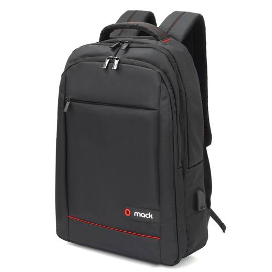 MACK MCC-006 15.6 OFFICE USB GİRİŞLİ NOTEBOOK SIRT ÇANTASI SİYAH - 3
