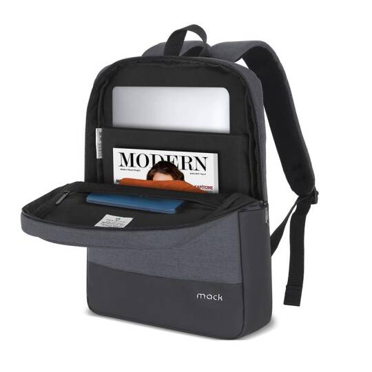 MACK MCE-1103 15.6 UNICITY ECO NOTEBOOK SIRT ÇANTASI SİYAH - 7