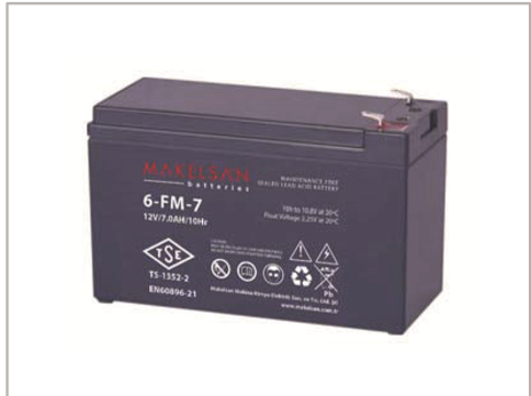 MAKELSAN 12V 7AH TAM BAKIMSIZ KURU AKÜ - 4