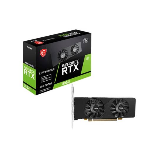 MSI GEFORCE RTX3050 LP E 6G OC 6GB GDDR6 96BIT 1XDP 2XDP EKRAN KARTI - 5