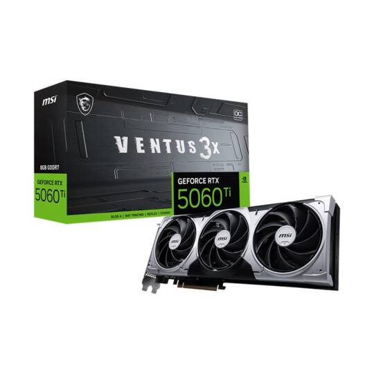 MSI GEFORCE RTX5060TI 8G VENTUS 3X OC 8GB DDR7 128BIT 3XDP 1XHDMI EKRAN KARTI - 8