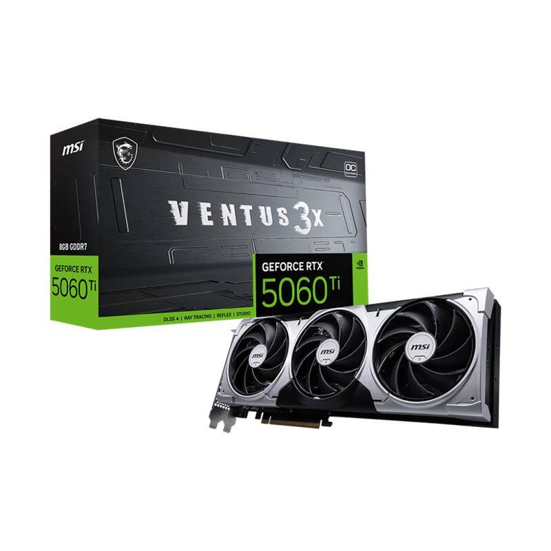 MSI GEFORCE RTX5060TI 8G VENTUS 3X OC 8GB DDR7 128BIT 3XDP 1XHDMI EKRAN KARTI - 8