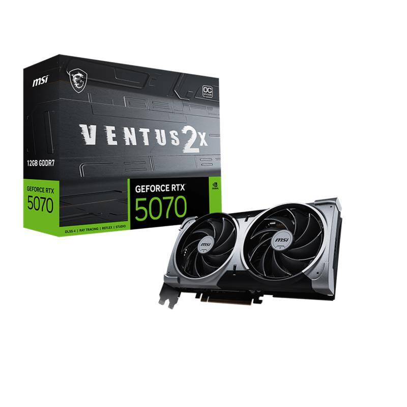 MSI GEFORCE RTX5070 12G VENTUS 2X OC 12GB GDDR7 192BIT 1XHDMI 3XDP EKRAN KARTI - 1