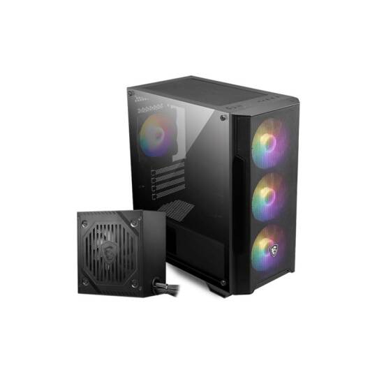 MSI MAG FORGE M100A D60 600W 80+ AKRİLİK YAN PANEL 3X120MM 1X120MM ARGB BRONZE MATX GAMING KASA - 11