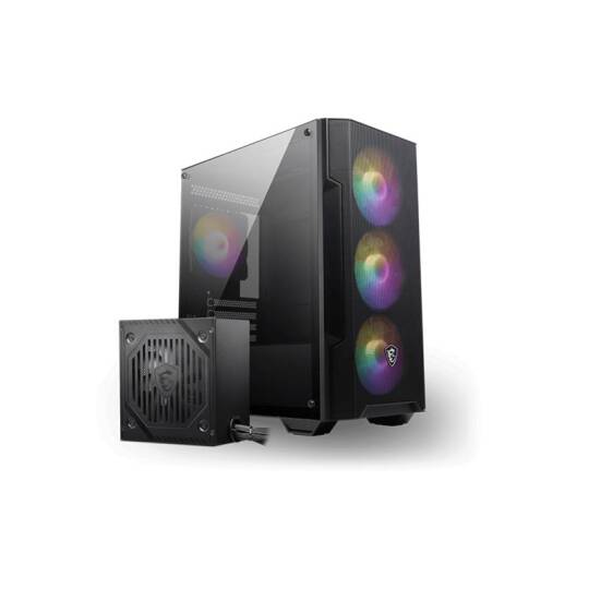 MSI MAG FORGE M100A D60 600W 80+ AKRİLİK YAN PANEL 3X120MM 1X120MM ARGB BRONZE MATX GAMING KASA - 5