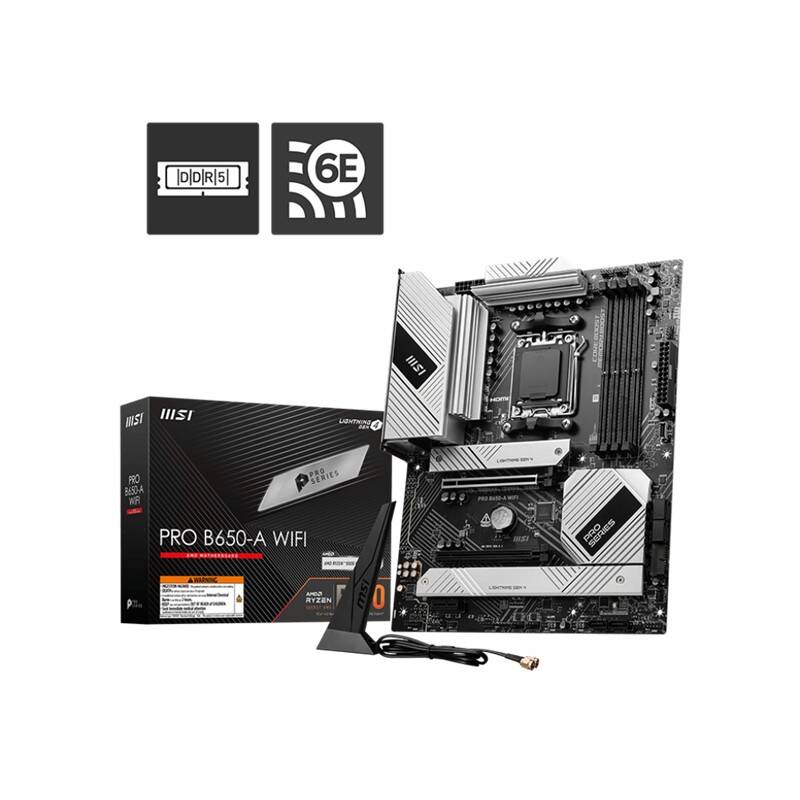 MSI PRO B650-A WIFI DDR5 7600MHZ 1XHDMI 3XM.2 USB ATX AM5 (AMD AM5 900080007000 SERİLERİ İLE UYUMLU) - 8