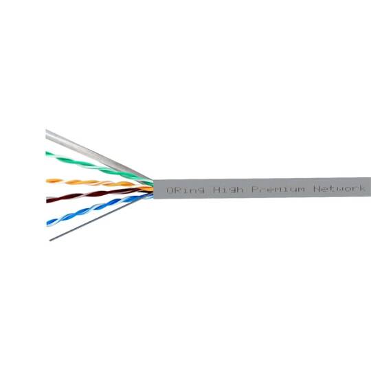 ORING RW-U0605GRY UUTP CAT6 23AWG LSZH 250MHZ 500 METRE BAKIR GRİ RENK NETWORK KABLOSU - 2