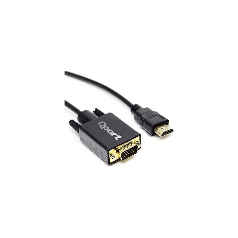 QPORT Q-HVG18 HDMI TO VGA 1,8MT DÖNÜŞTÜRÜCÜ KABLO - 2