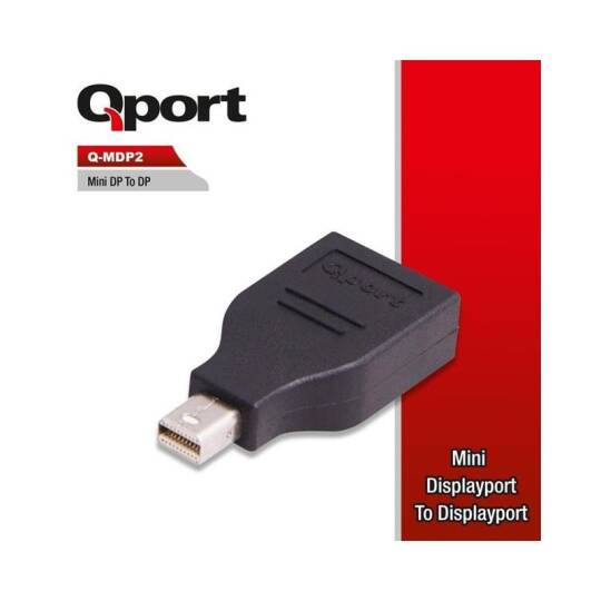 QPORT Q-MDP2 MİNİ DİSPLAY PORT ERKEK - DİSPLAY PORT DİŞİ ÇEVİRİCİ - 5