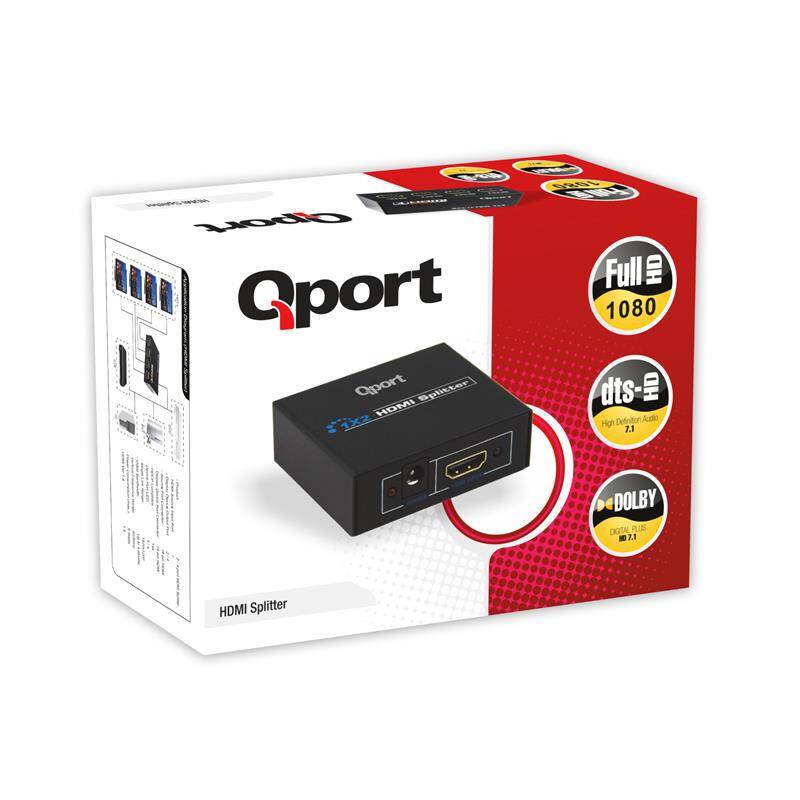 QPORT Q-SPL4 FULL HD 1 GİRİŞ 4ÇIKIŞLI HDMI SPLITTER (SİNYAL ÇOĞALTICI) - 4