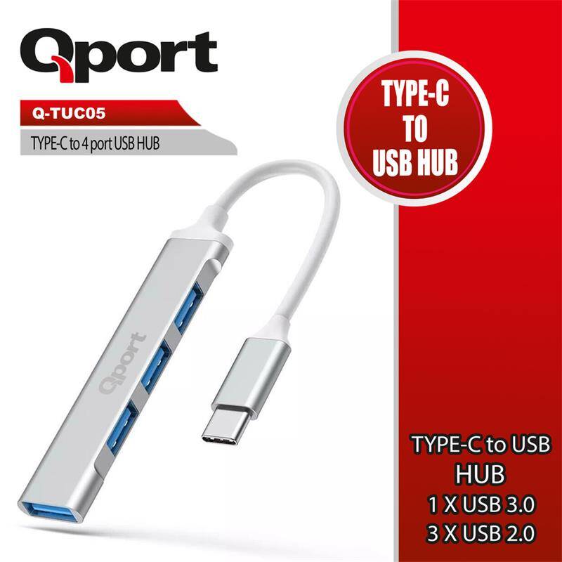 QPORT Q-TUC05 TYPE-C TO 4 PORT USB ÇOKLAYICI - 4