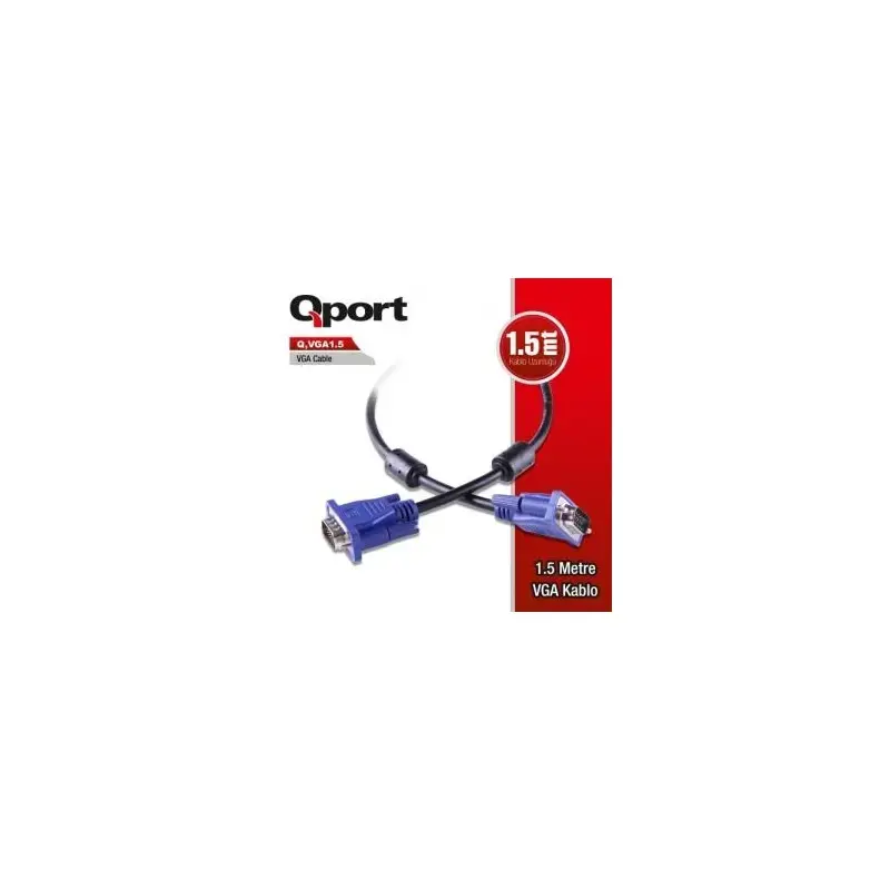 QPORT Q-VGA1.5 15 PIN FILTRELI VGA KABLO 1.5MT - 4