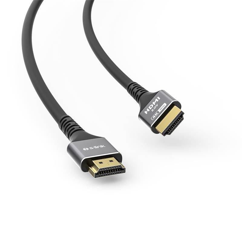 S-LINK SLX-HD4K30 19+1 HDMI TO HDMI 30MT METAL V2.0 4K (4096*2160) 30HZ KABLO - 1