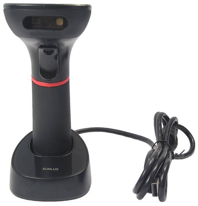SUNLUX XL-9610 2D KAREKOD KABLOSUZ USB BARKOD OKUYUCU + CRADLE - 11
