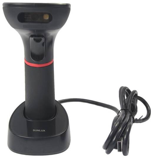 SUNLUX XL-9610 2D KAREKOD KABLOSUZ USB BARKOD OKUYUCU + CRADLE - 6