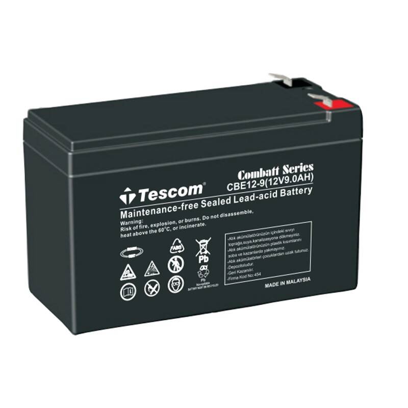 TESCOM COMBATT CBL12-9E 12V 9AH TAM BAKIMSIZ KURU AKÜ - 3