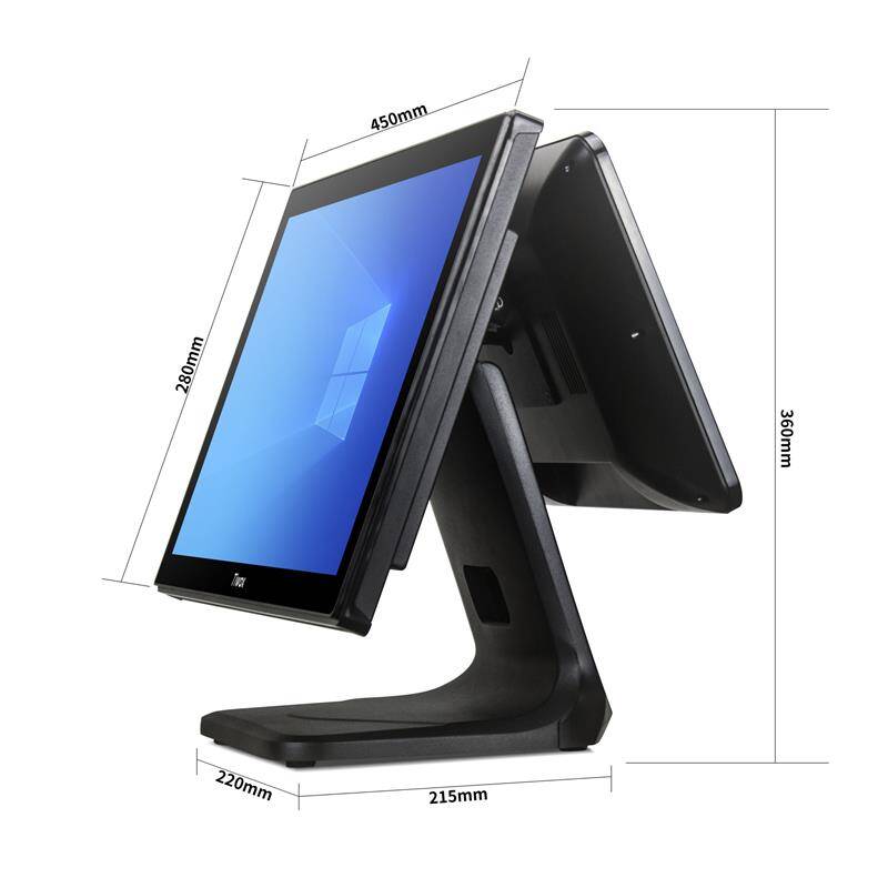 TIWOX TP-7610D 18.5 I7 10.NESİL(10710)128GB NWME SSD 8GB DDR4 RAM 1366X768 DOKUNMATİK POS PC +13.2 MÜŞTERİ EKRANI - 11