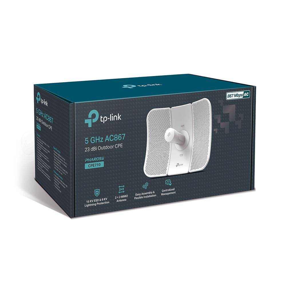 TP-LINK CPE710 5GHZ 867MBPS 23DBI 30KM PTPPTMP DIŞ ORTAM ACCESS POINT - 1
