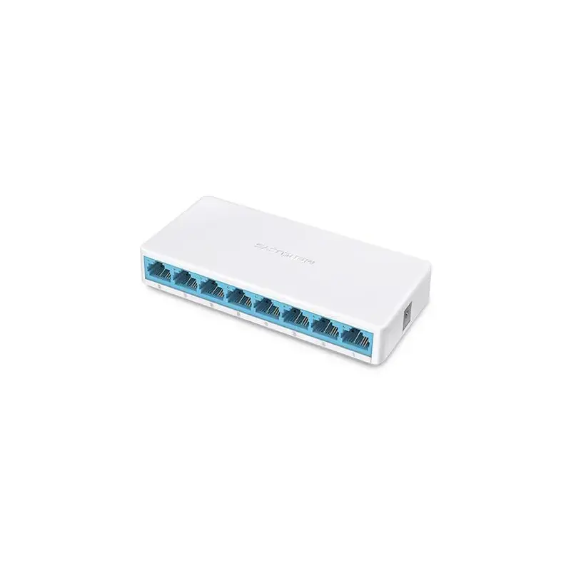 TP-LINK MERCUSYS MS108 8 PORT 10100 PLASTİK KASA SWITCH - 1