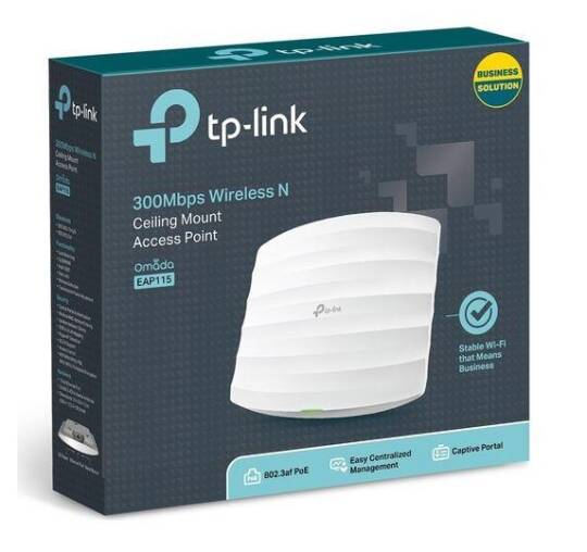 TP-LINK OMADA EAP115 1 PORT 10100 2.4GHZ 300MBPS 2X4DBI ANTEN TAVAN TİPİ ACCESS POINT - 2