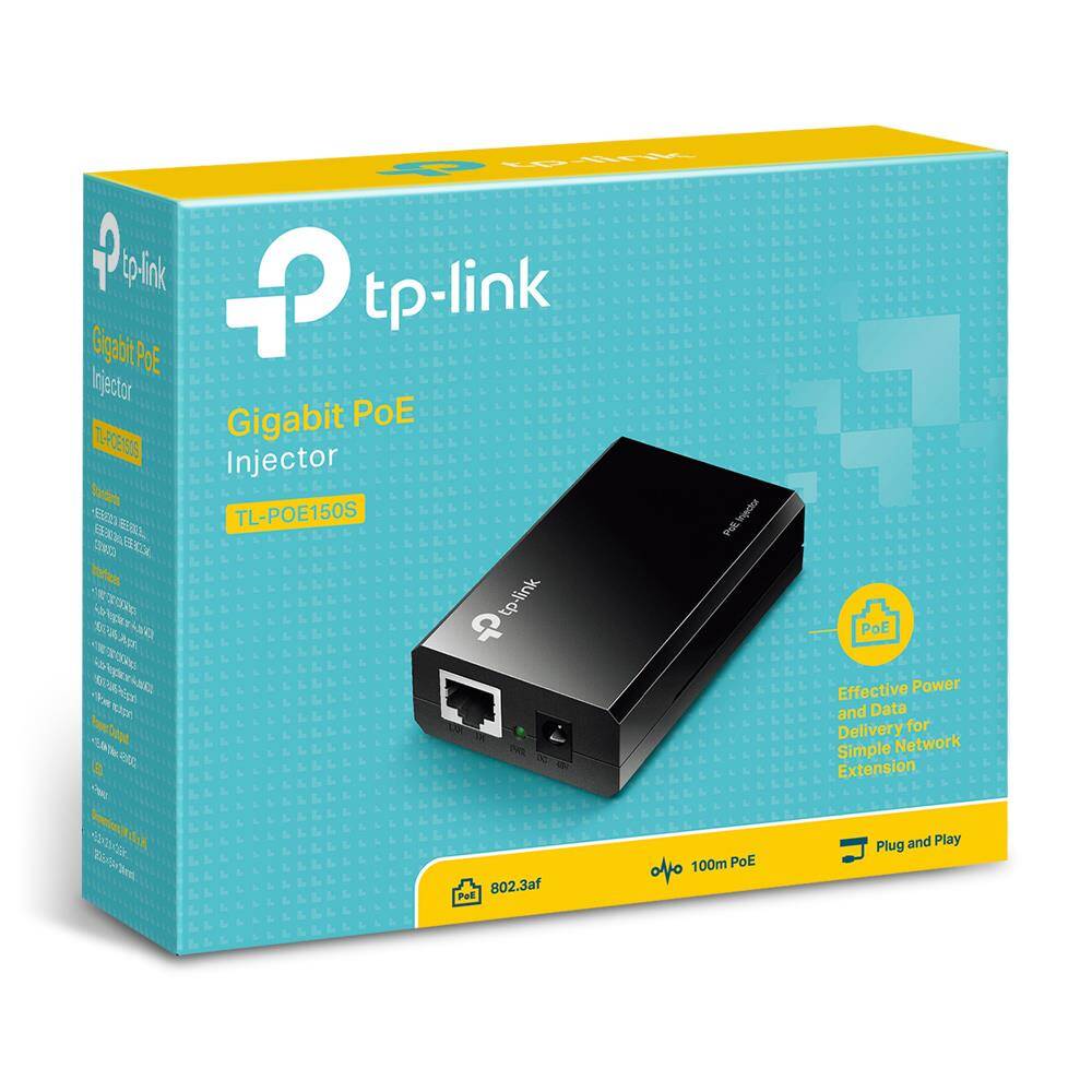 TP-LINK OMADA TL-POE150S 48VOLT 15.4WATT GIGABIT PORT POE ADAPTÖR - 1