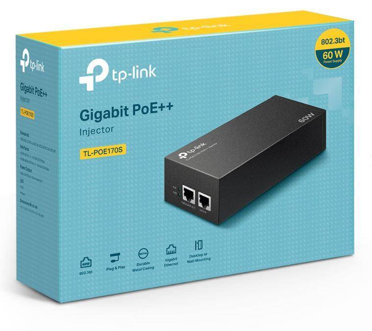 TP-LINK OMADA TL-POE170S 48VOLT 60WATT GIGABIT PORT POE ADAPTÖR - 8