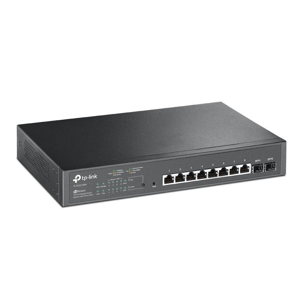TP-LINK OMADA TL-SG2210MP 8 PORT GIGABIT+ 2XGIGABIT SFP UPLINK YÖNETİLEBİLİR 150W POE RACKMOUNT SWITCH - 11