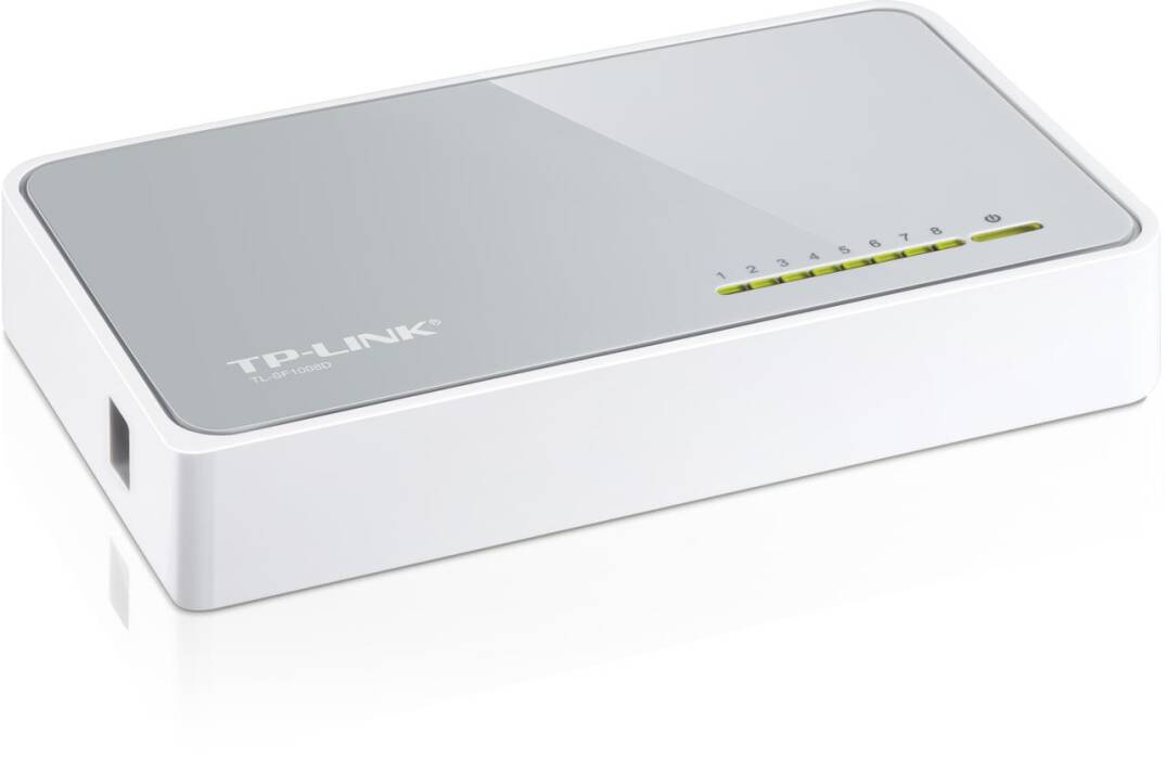 TP-LINK TL-SF1008D 8 PORT 10100 PLASTİK KASA SWITCH - 6