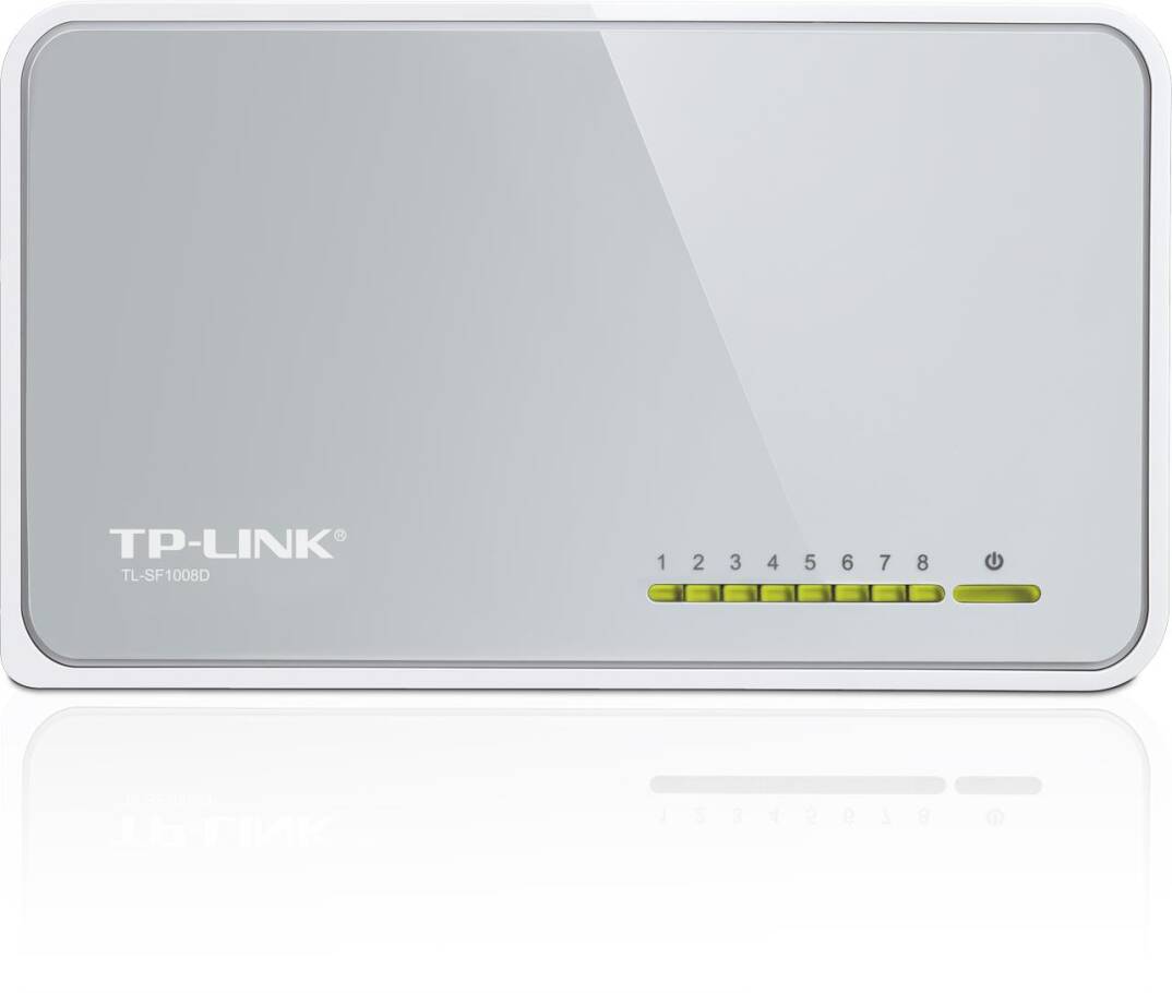 TP-LINK TL-SF1008D 8 PORT 10100 PLASTİK KASA SWITCH - 2