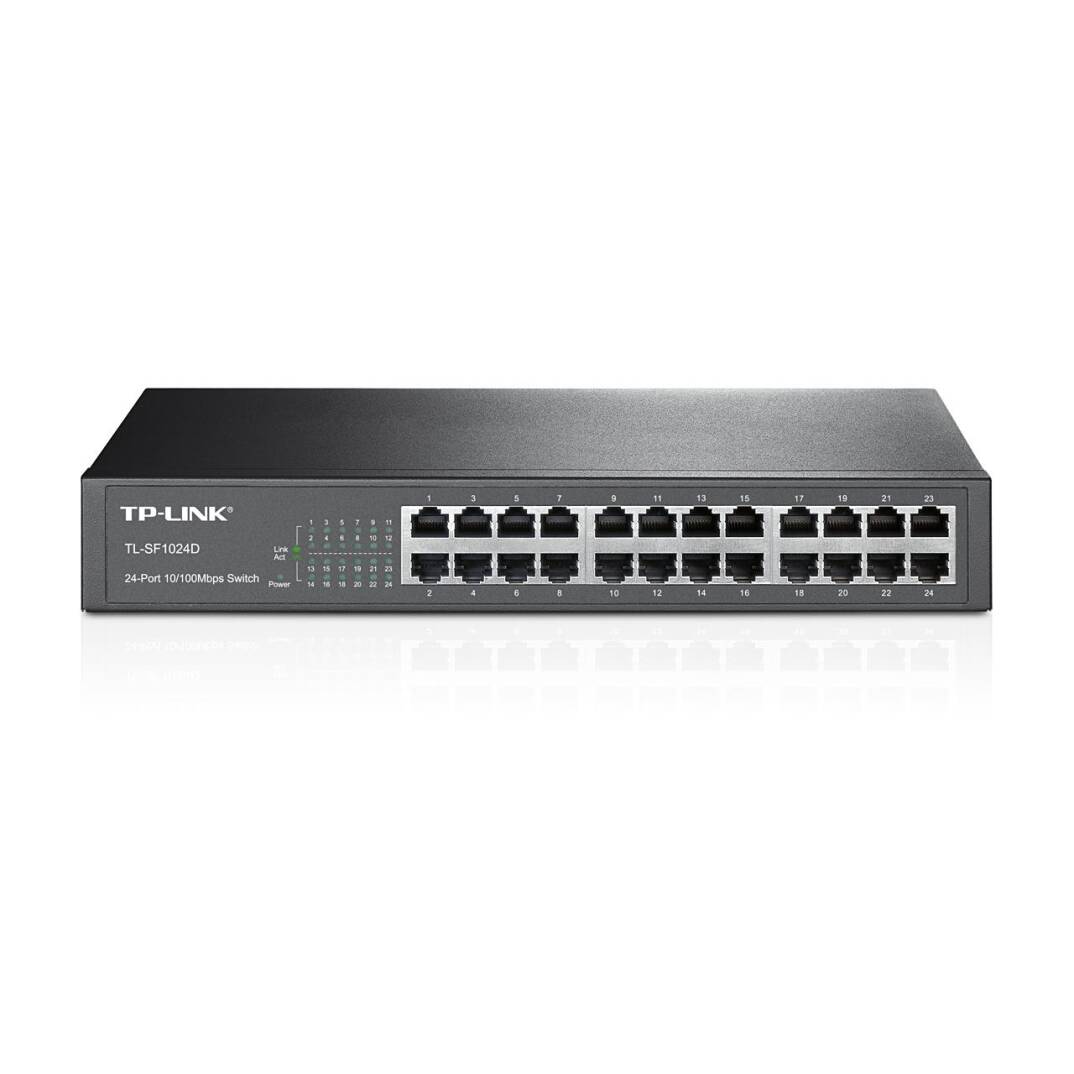 TP-LINK TL-SF1024D 24 PORT 10100 METAL KASA RACKMOUNT SWITCH - 1