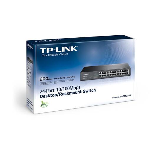 TP-LINK TL-SF1024D 24 PORT 10100 METAL KASA RACKMOUNT SWITCH - 12