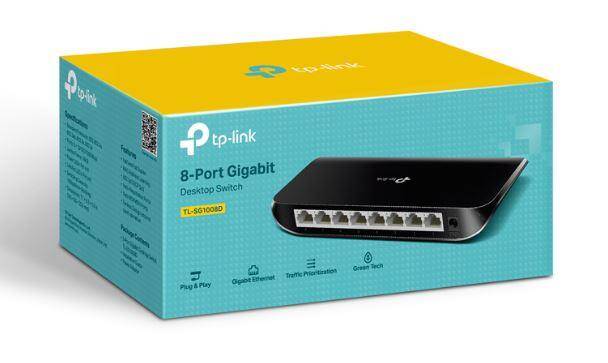 TP-LINK TL-SG1008D 8 PORT GIGABIT PLASTİK KASA SWITCH - 5