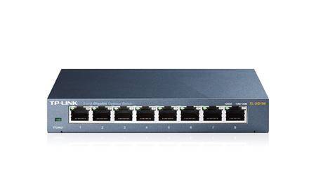 TP-LINK TL-SG108 8 PORT GIGABIT MASAÜSTÜ METAL KASA SWITCH - 2