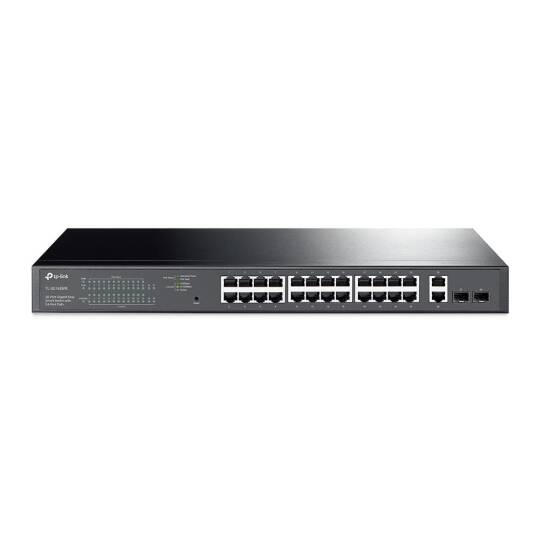 TP-LINK TL-SG1428PE 24 PORT GIGABIT + 2XGIGABIT RJ45SFP UPLINK YÖNETİLEBİLİR 250W POE RACKMOUNT SWITCH - 2
