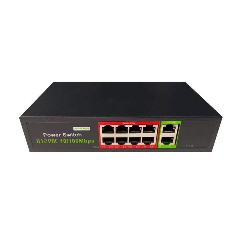 URANIUM POE-8002-96W 8 PORT 10100 + 2 PORT 10100 RJ45 UPLINK WATCH-DOG POE SWITCH (REALTEK CHIPSET) - 1